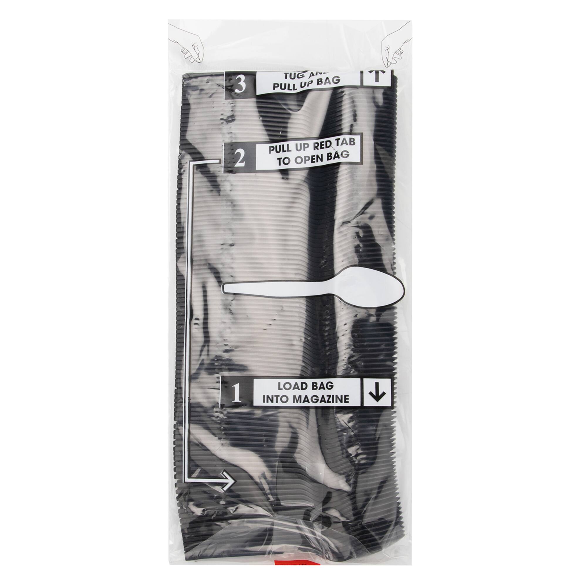 Mind Reader Black Plastic Spoon Dispenser Refills, 100ct.